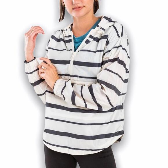 Thread & Supply Seattle Striped Windbreaker Jacket - Picture 1 of 9
